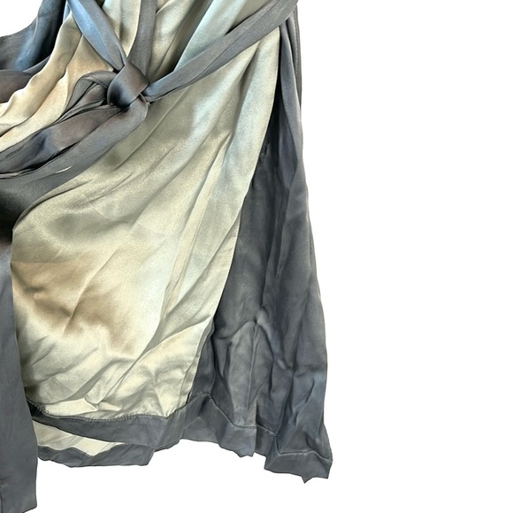 Roses Are Red Morning Quote Silk Mint Two-Tone Kimono - Picture 7 of 13